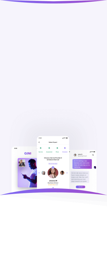 Gini Phone Graphic