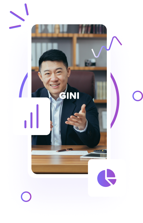 Gini Phone Graphic